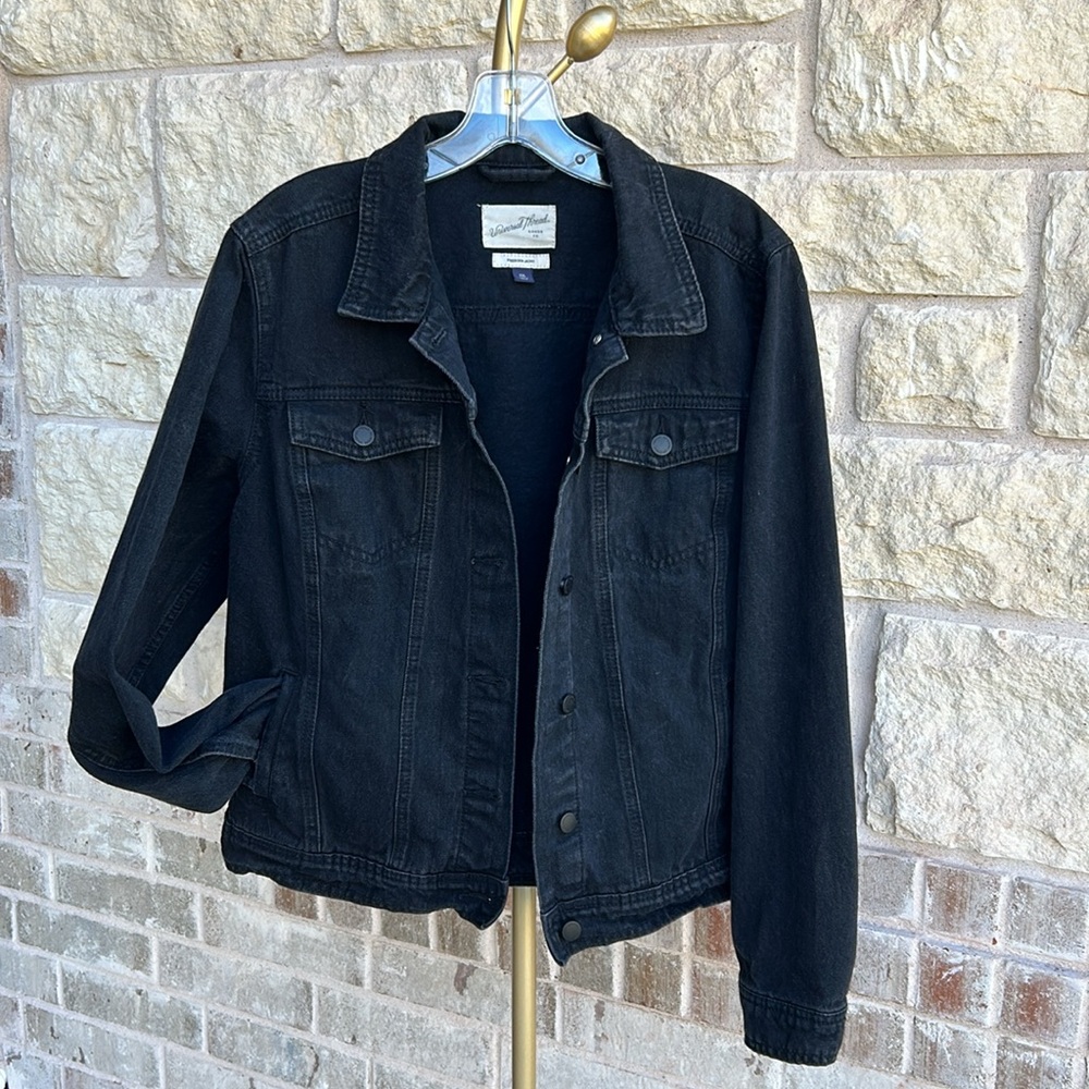Universal Thread Freeborn Denim Jacket (Size: XXL) Black-Wash